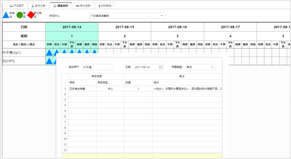 圆美月子中心管理系统