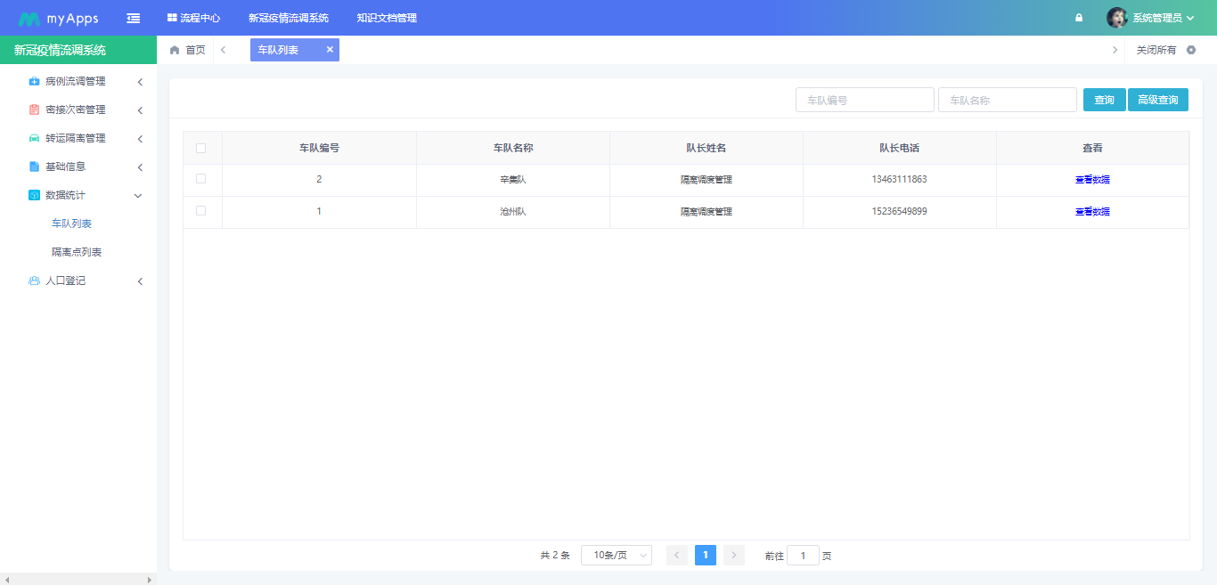 天翎低代码助力疫情防控,为辛集市卫生局打造新冠疫情流调系统