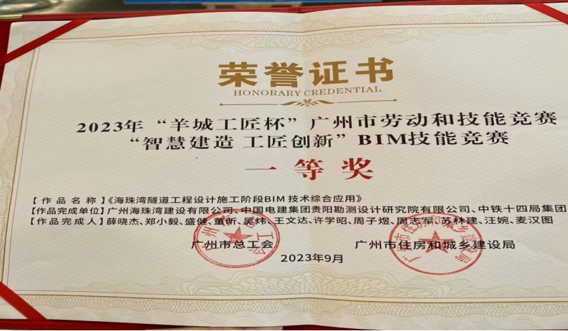 由天翎打造的海珠湾智能一体化系统获奖了!